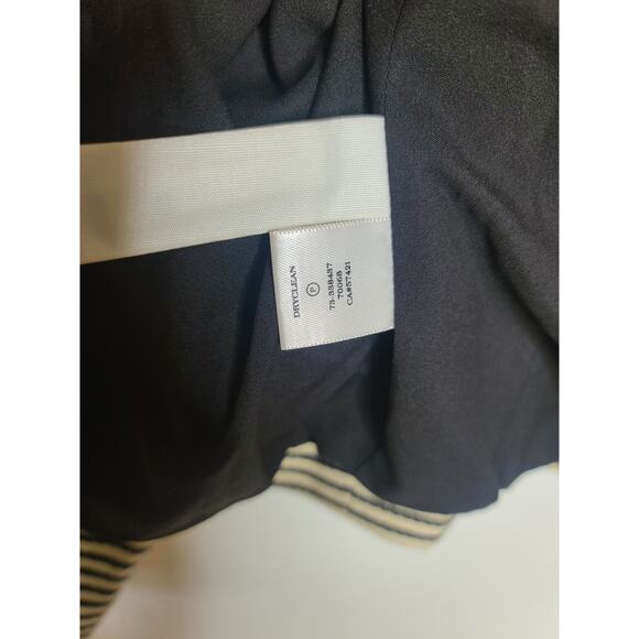 Ann Taylor black tan striped open front jacket blazer - 12P / 12 petite - Picture 8 of 8